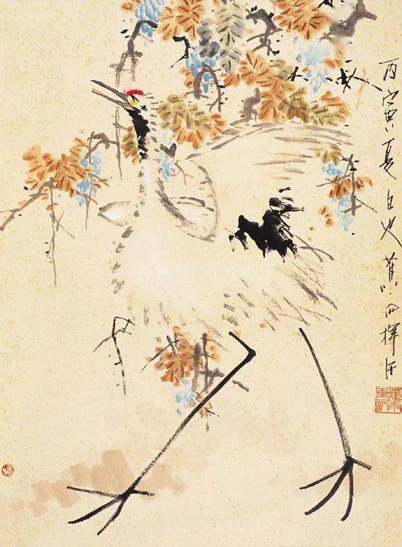 蕉雨：江寒汀大弟子，模仿虚谷出神入化 名人名家 第23张