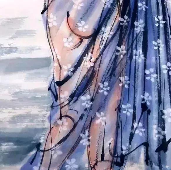 黄胄画的《浴女图》，说好的驴子呢…… 名人名家 第6张