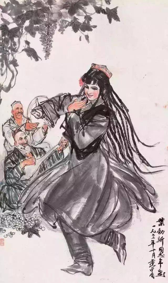 黄胄画的《浴女图》，说好的驴子呢…… 名人名家 第17张