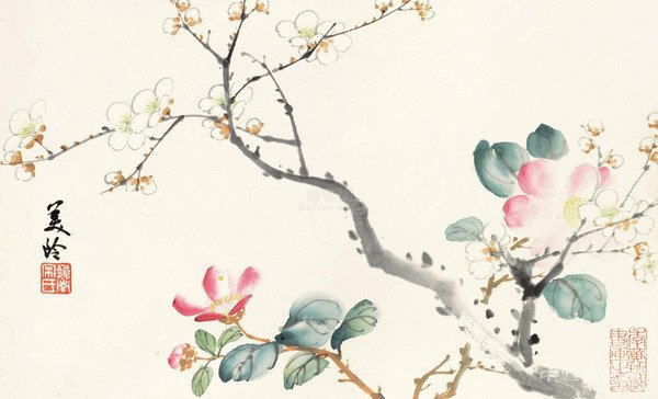 宋美龄的国画造诣及其山水画作欣赏 名人名家 第5张