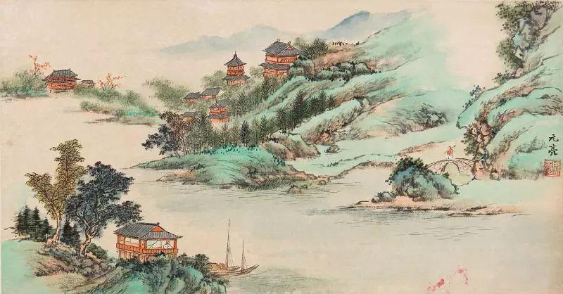 周元亮笔下的山水画，满满的生活气息 名人名家 第41张