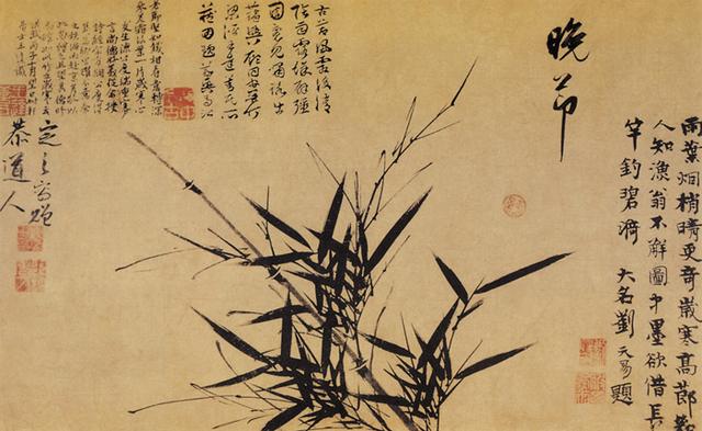 元代画家顾安的花鸟画 名人名家 第3张