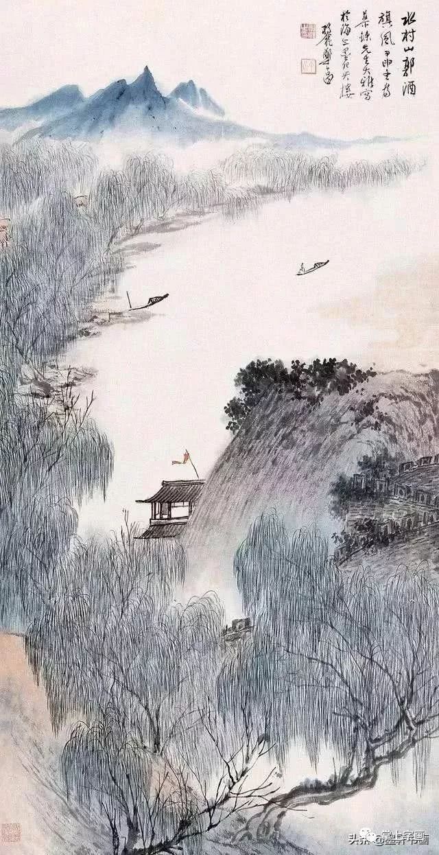 民国海上画坛大师画柳第一绝 名人名家 第4张