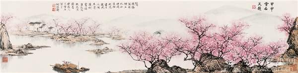 齐白石、张大千、黄宾虹等近代名家画桃花，分外妖娆 名人名家 第15张