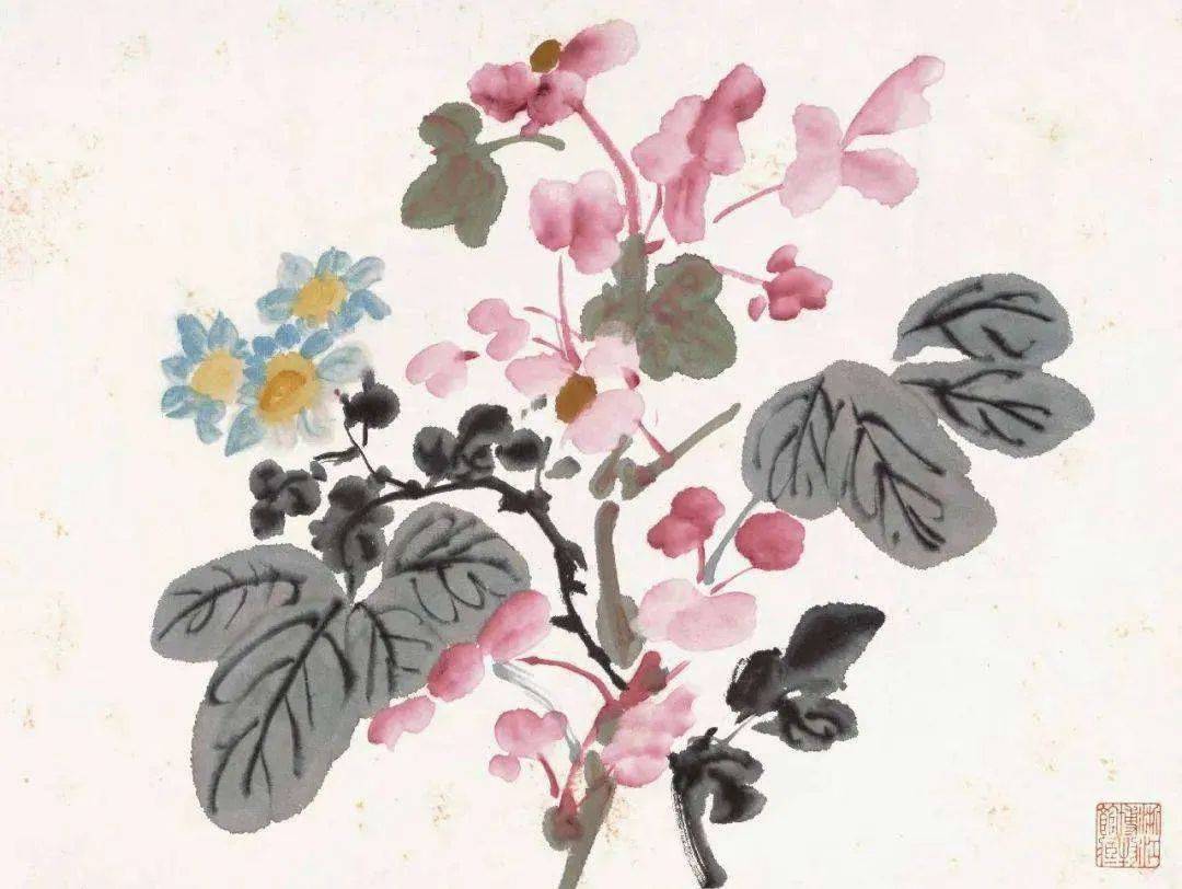 潘天寿：黄宾虹花鸟，有水流花放之妙 名人名家 第1张