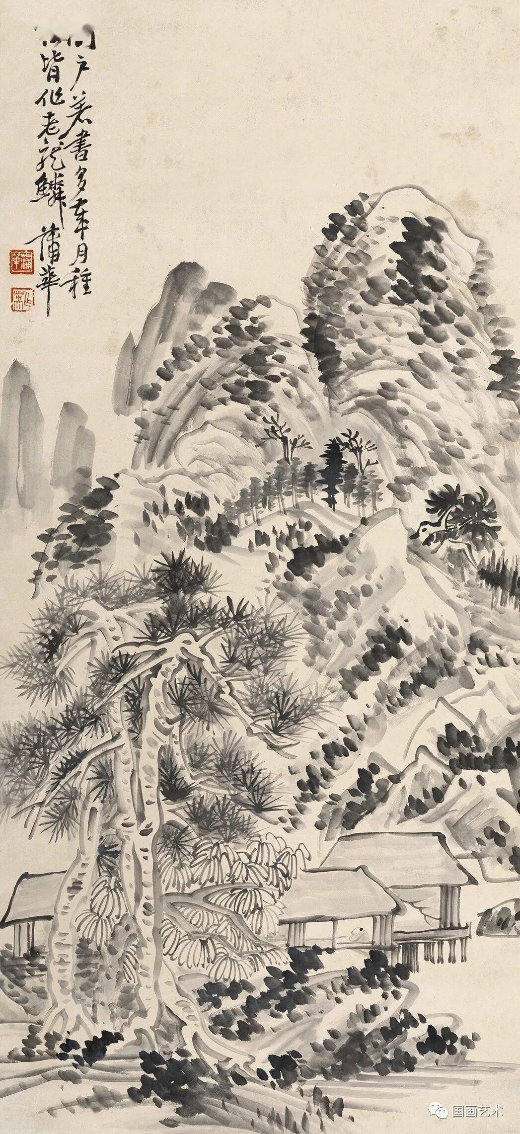 蒲华 笔下的山水：纵放恣肆，水墨淋漓 名人名家 第2张