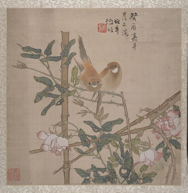 任伯年高清花鸟画欣赏 名人名家 第42张