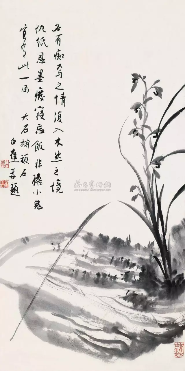 白蕉画兰：叶叶出草法，瓣瓣入楷意 名人名家 第19张