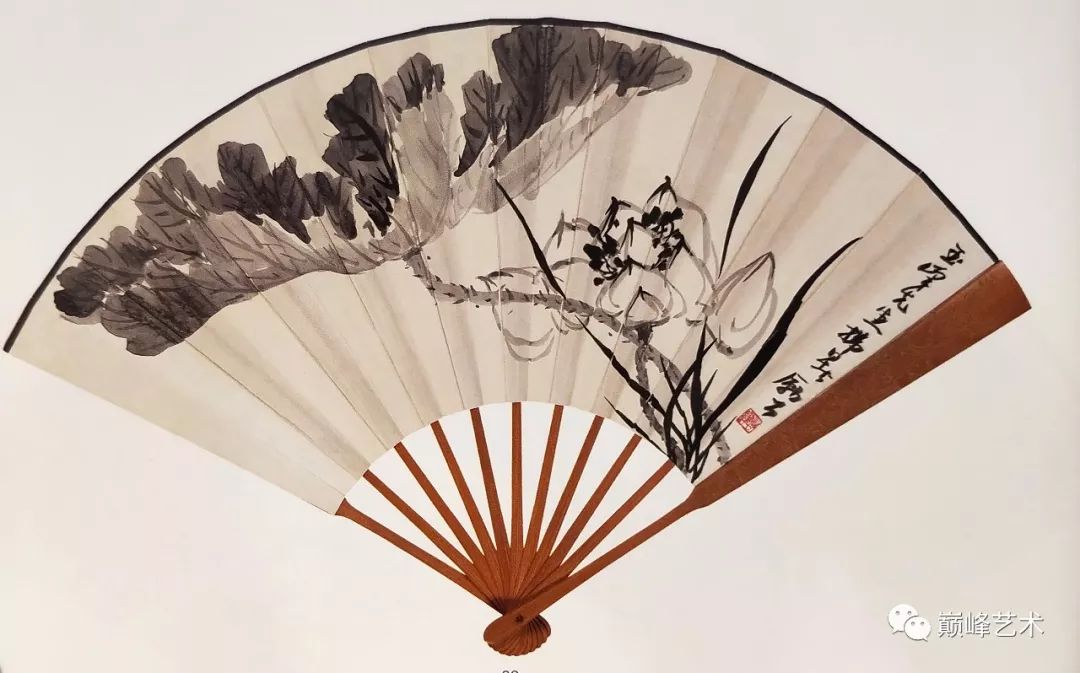 李苦禅花卉扇面 名人名家 第2张