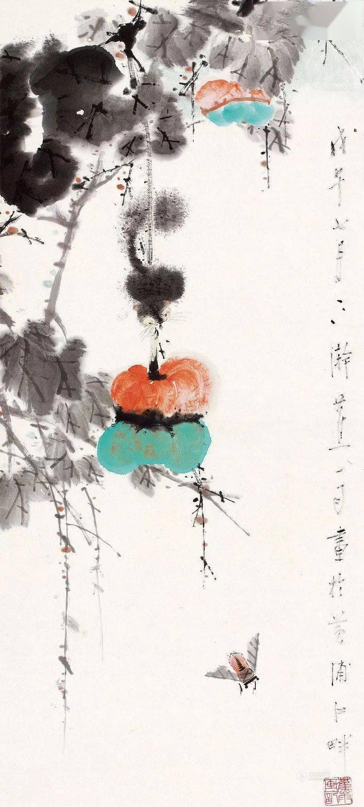 蕉雨：江寒汀大弟子，模仿虚谷出神入化 名人名家 第11张