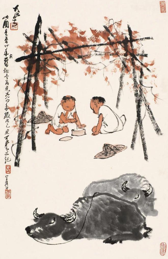 看李可染笔下秋趣图 名人名家 第12张