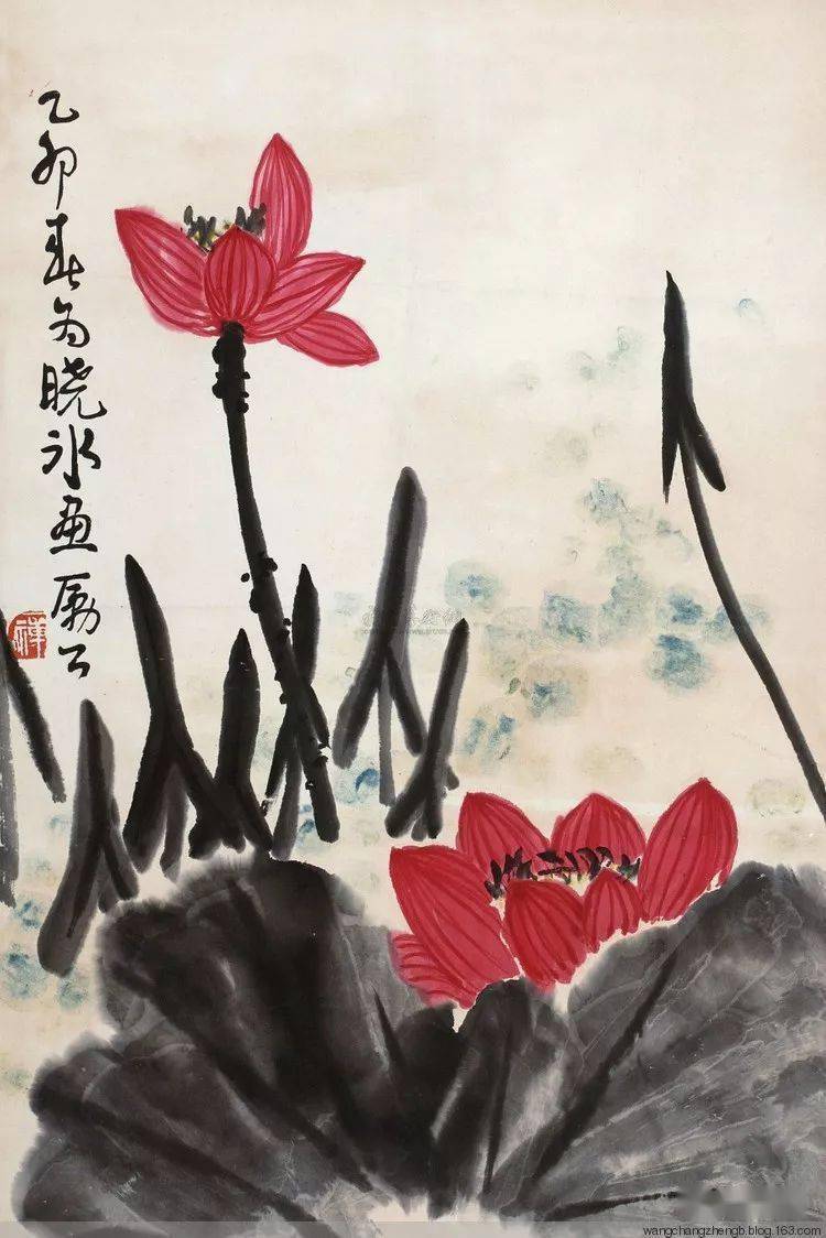 李苦禅画荷 名人名家 第23张