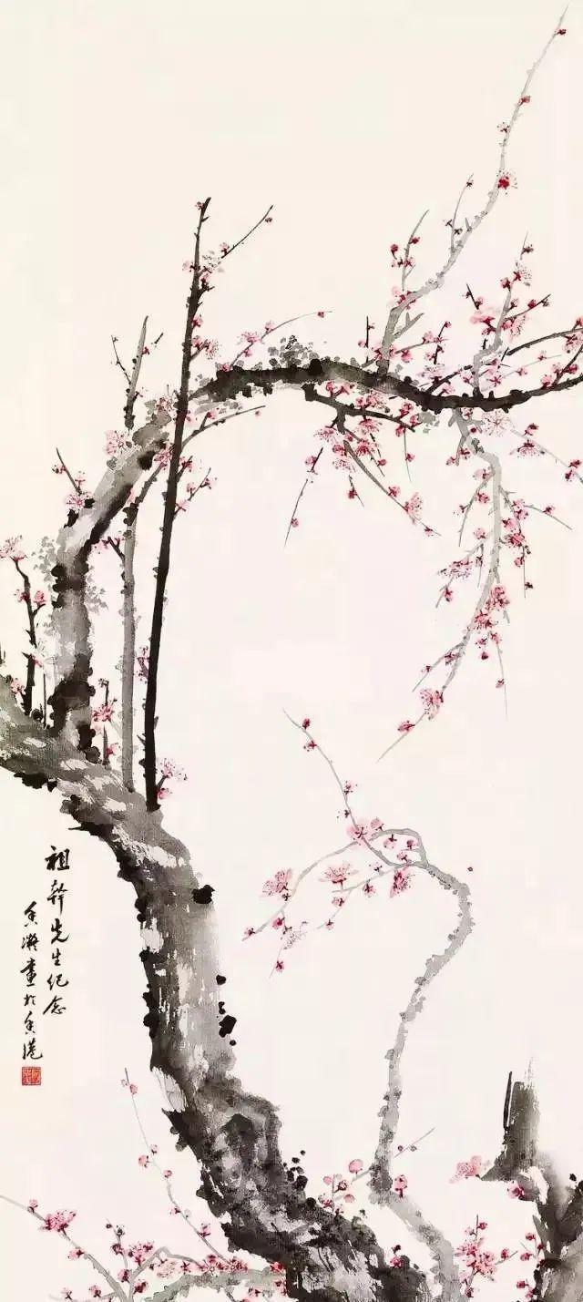 何香凝的梅兰竹菊松，清新雅致 名人名家 第3张