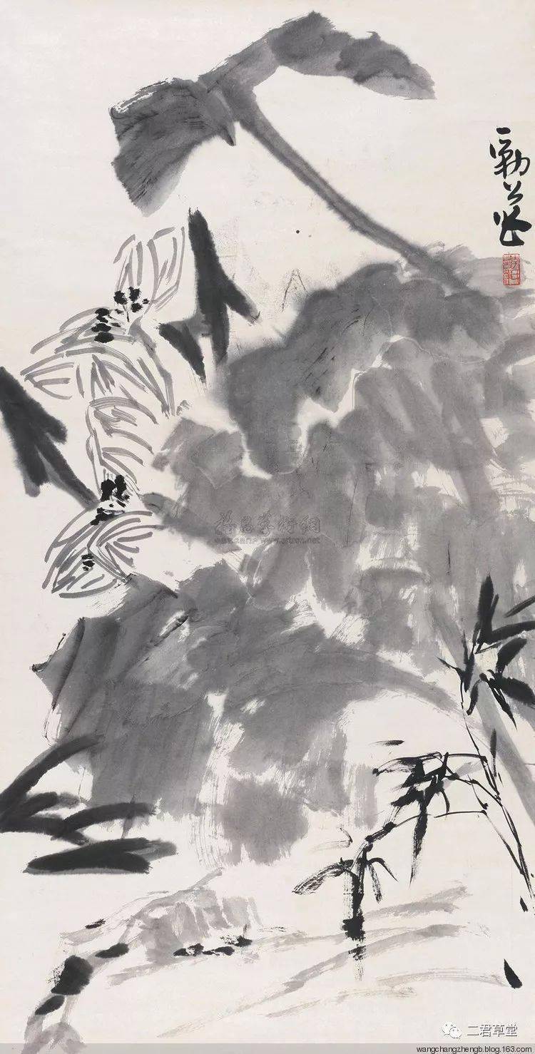 李苦禅画荷 名人名家 第28张