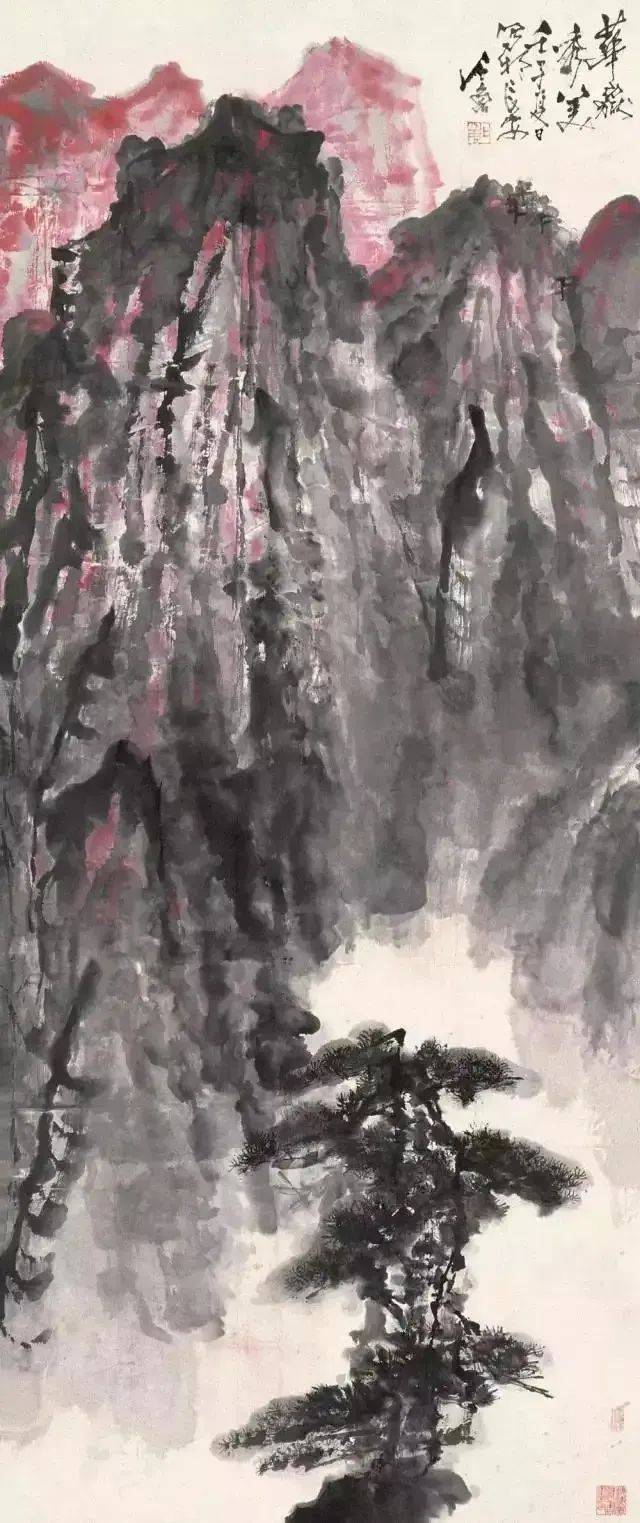 石鲁的红色山水，激情澎湃！ 名人名家 第12张