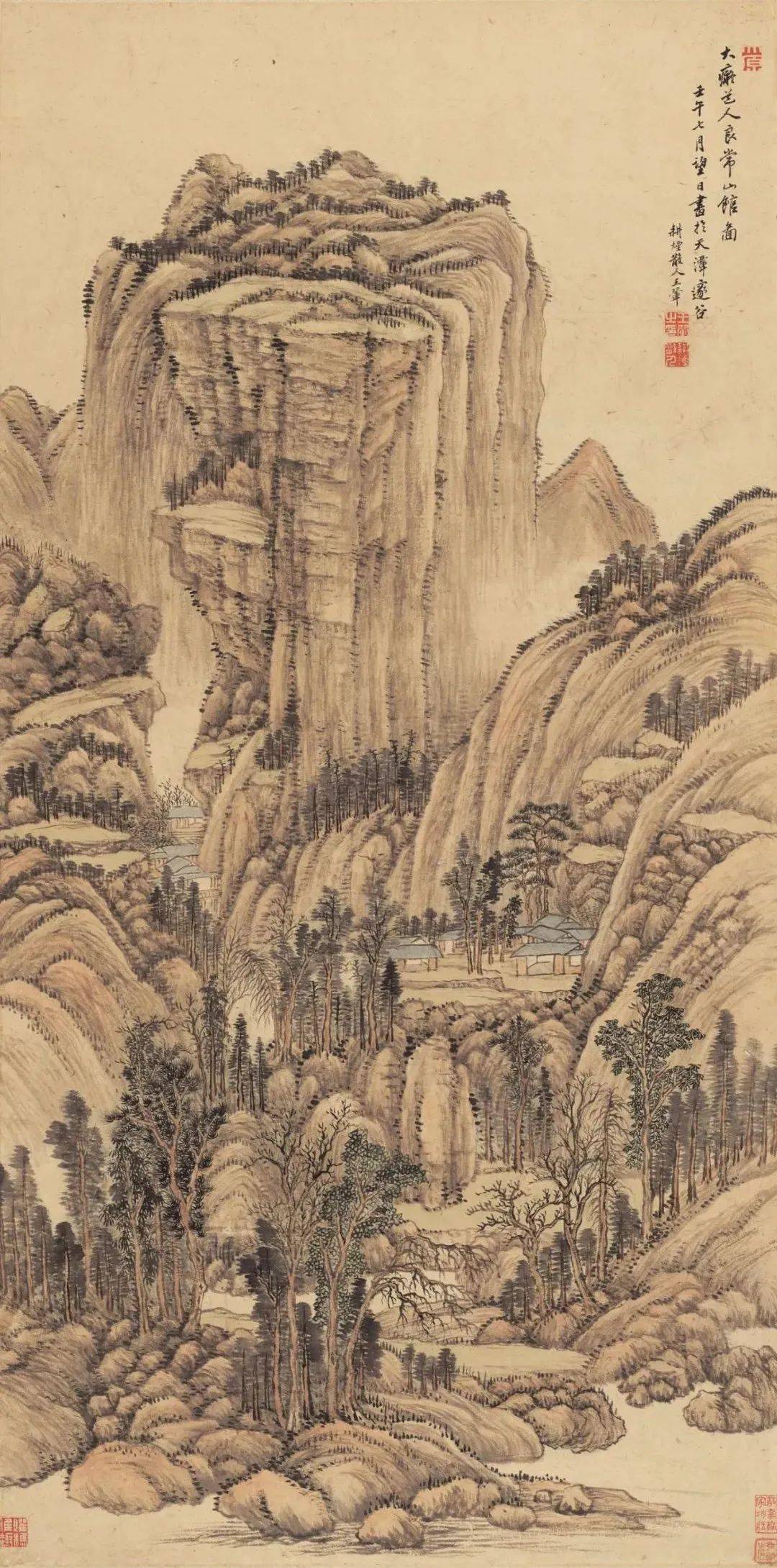 清代画家王翚高清山水画作品欣赏 名人名家 第3张