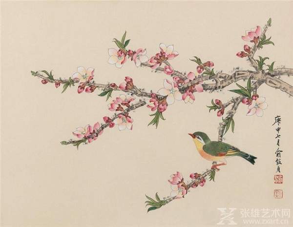 齐白石、张大千、黄宾虹等近代名家画桃花，分外妖娆 名人名家 第20张