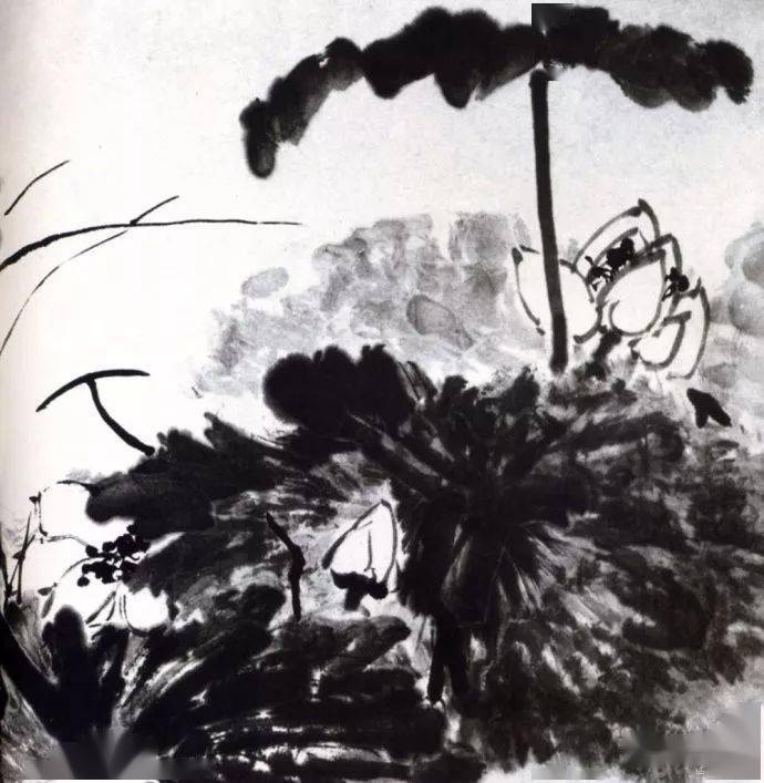 李苦禅画荷 名人名家 第10张