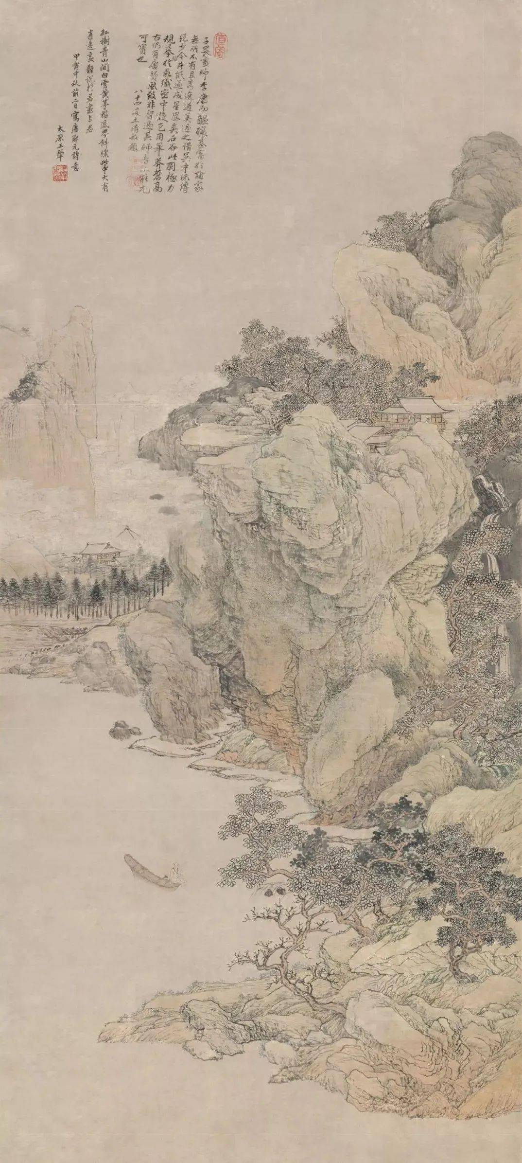 清代画家王翚高清山水画作品欣赏 名人名家 第7张