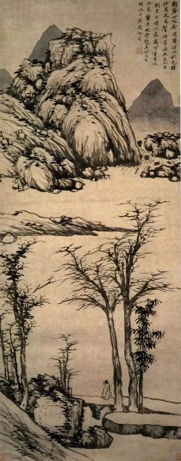 沈周的粗笔山水,凝练了一生的笔墨功夫 名人名家 第56张-墨韵书香 沈周的粗笔山水,凝练了一生的笔墨功夫 名人名家 第56张