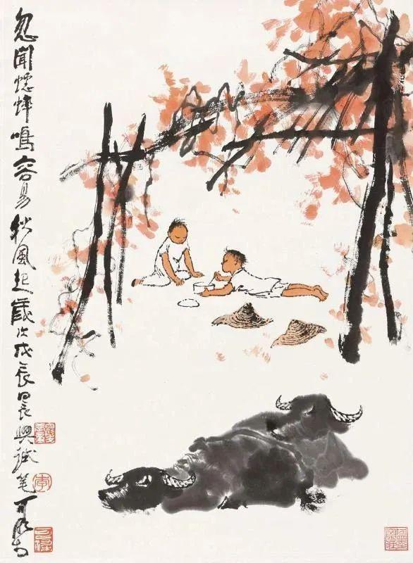 看李可染笔下秋趣图 名人名家 第15张