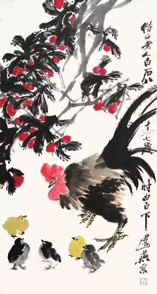 齐白石笔下的白菜、丝瓜、葡萄、石榴、荔枝、柿子，哪样最出彩！ 名人名家 第17张