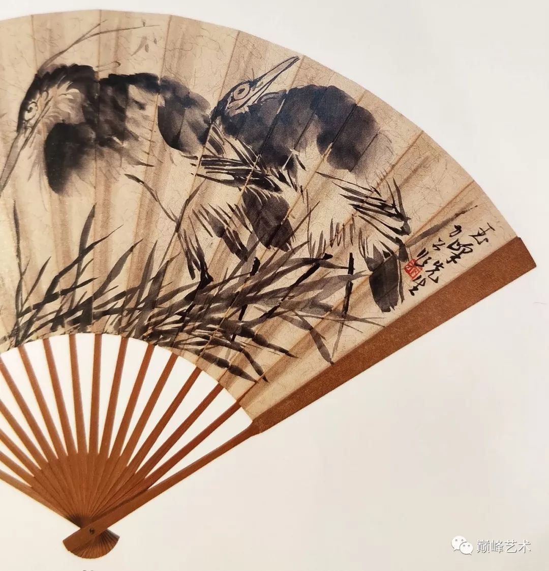 李苦禅花卉扇面 名人名家 第7张