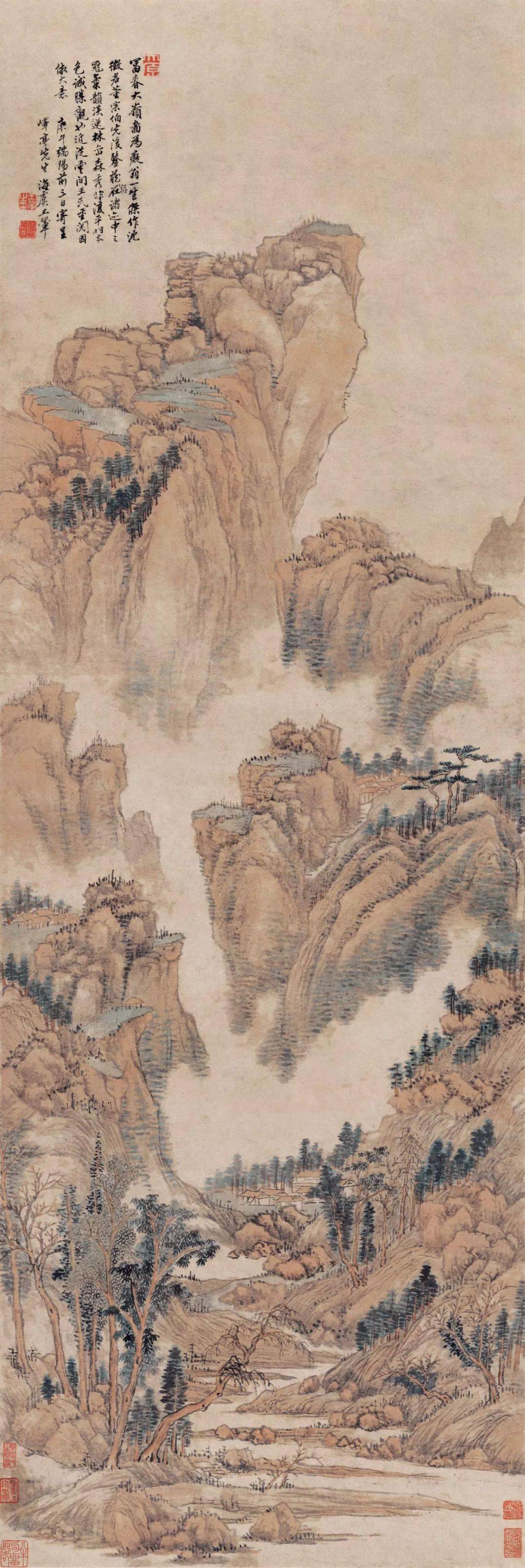 清代画家王翚高清山水画作品欣赏 名人名家 第2张