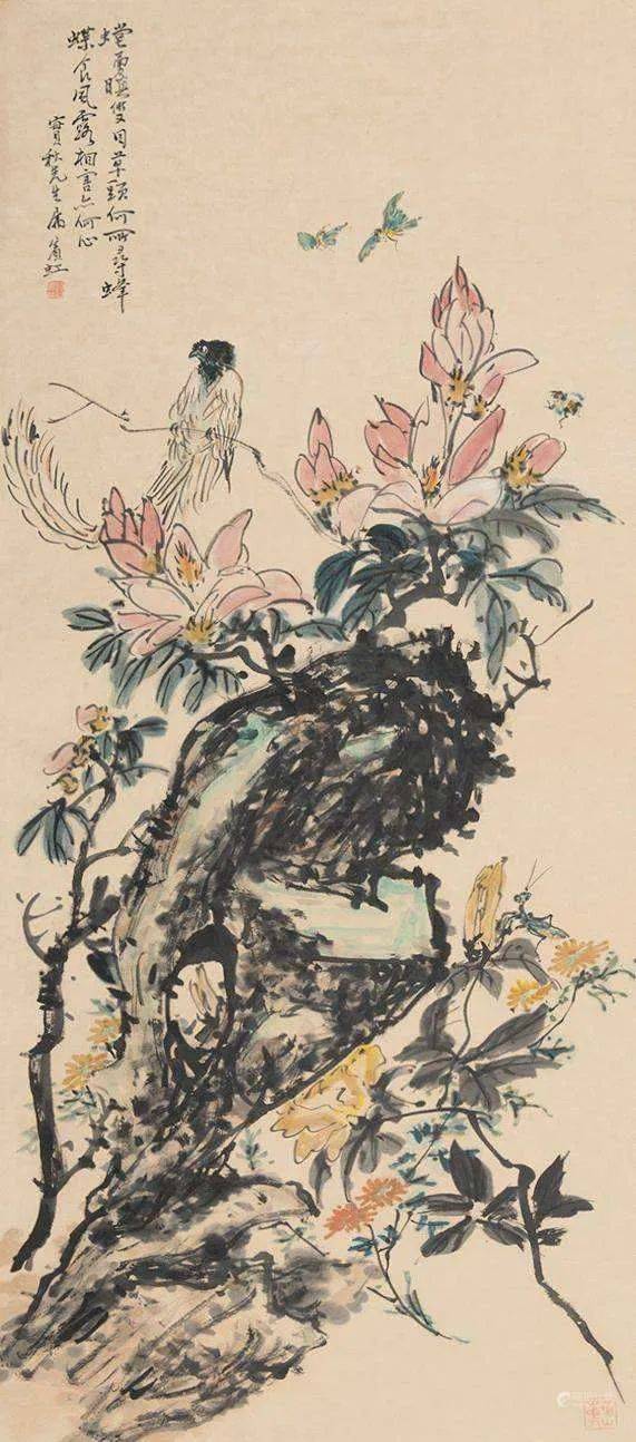 潘天寿：黄宾虹花鸟，有水流花放之妙 名人名家 第11张