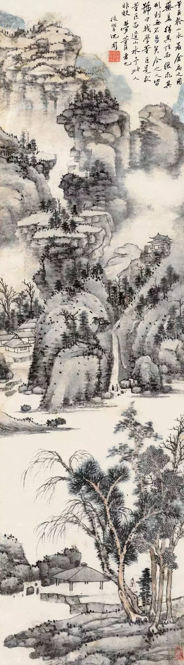 沈周的粗笔山水,凝练了一生的笔墨功夫 名人名家 第32张-墨韵书香 沈周的粗笔山水,凝练了一生的笔墨功夫 名人名家 第32张