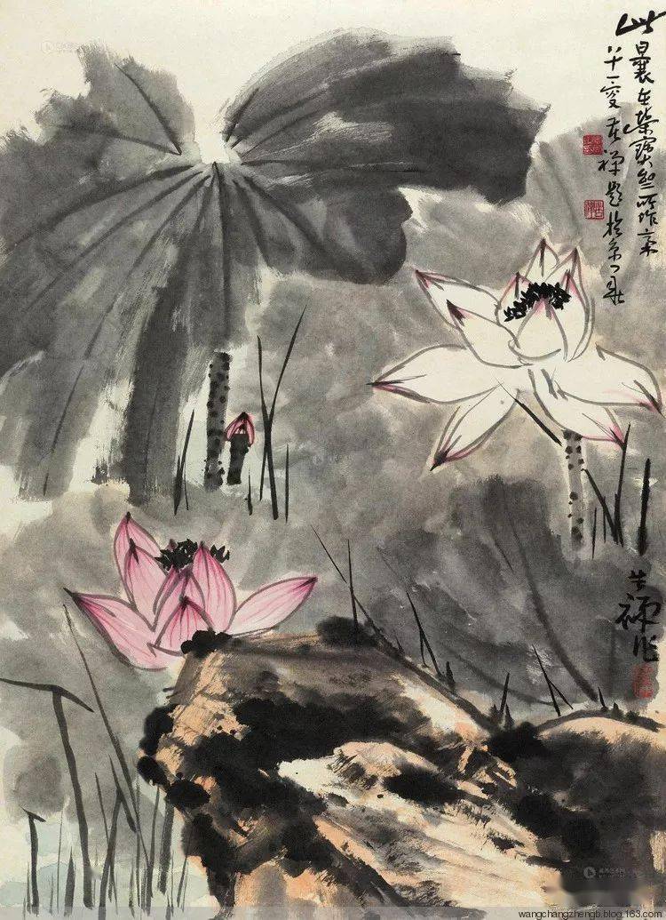 李苦禅画荷 名人名家 第31张