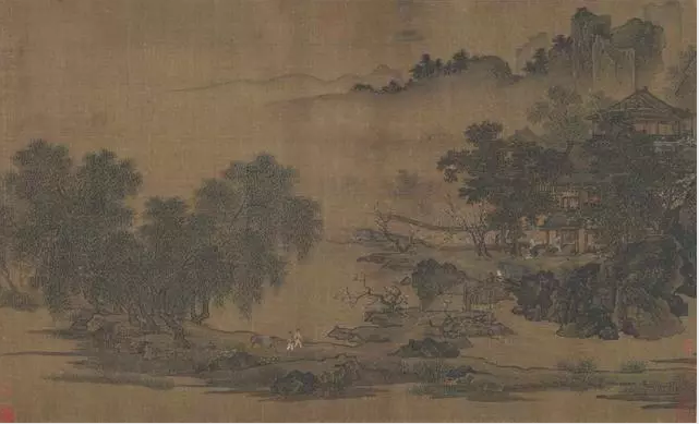 宋代｜刘松年《四景山水图卷》 —— 北京故博藏 名人名家 第2张