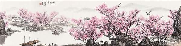 齐白石、张大千、黄宾虹等近代名家画桃花，分外妖娆 名人名家 第14张