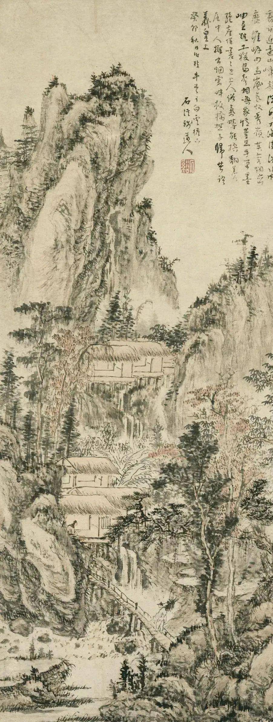 髡残论画：从来泼墨是抛空，唾落成花默默中 名人名家 第4张