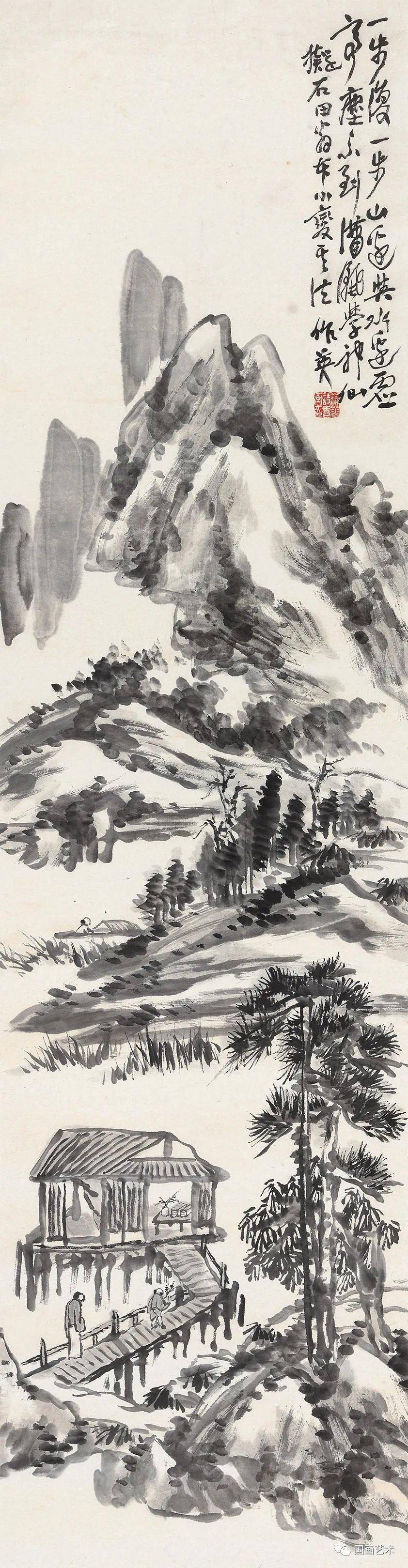 蒲华 笔下的山水：纵放恣肆，水墨淋漓 名人名家 第24张