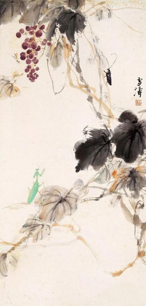 王雪涛画葡萄，令人垂涎 名人名家 第11张