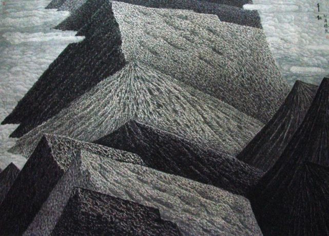 画家邱汉桥：传统文化与现代意识相结合的珍果“锤头皴” 名人名家 第4张