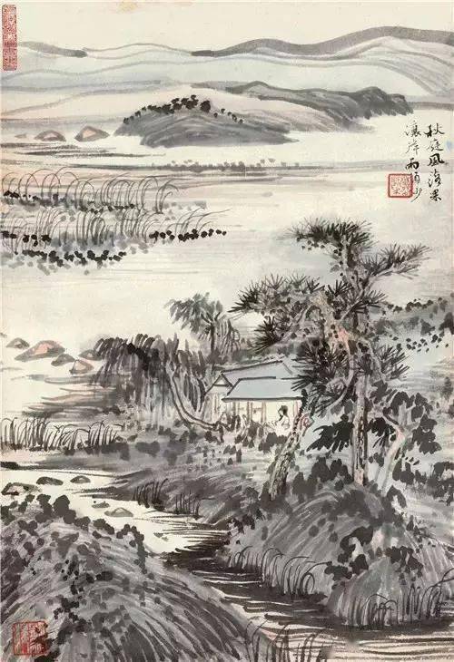傅抱石——独创水景、雨景和抱石皴画法，山水画革新的又一巅峰 名人名家 第22张