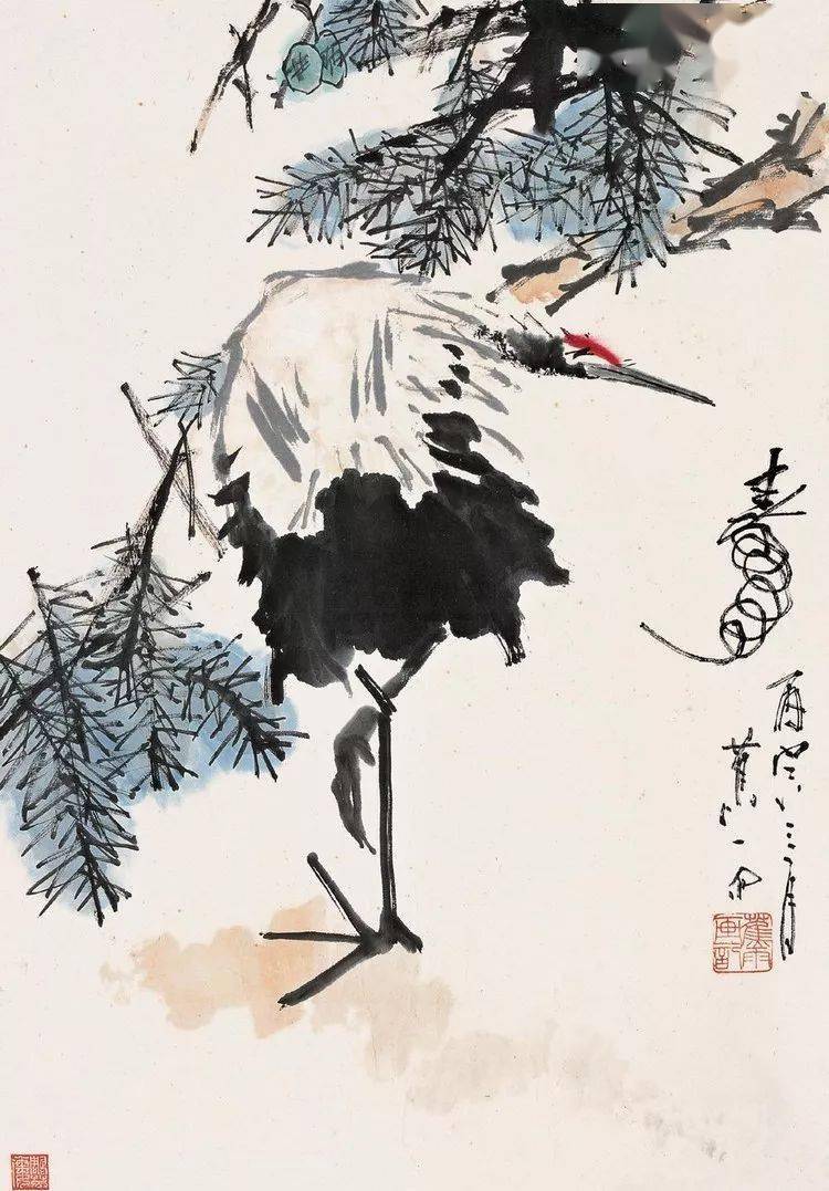 蕉雨：江寒汀大弟子，模仿虚谷出神入化 名人名家 第25张