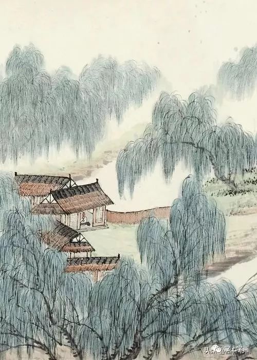 民国海上画坛大师画柳第一绝 名人名家 第1张