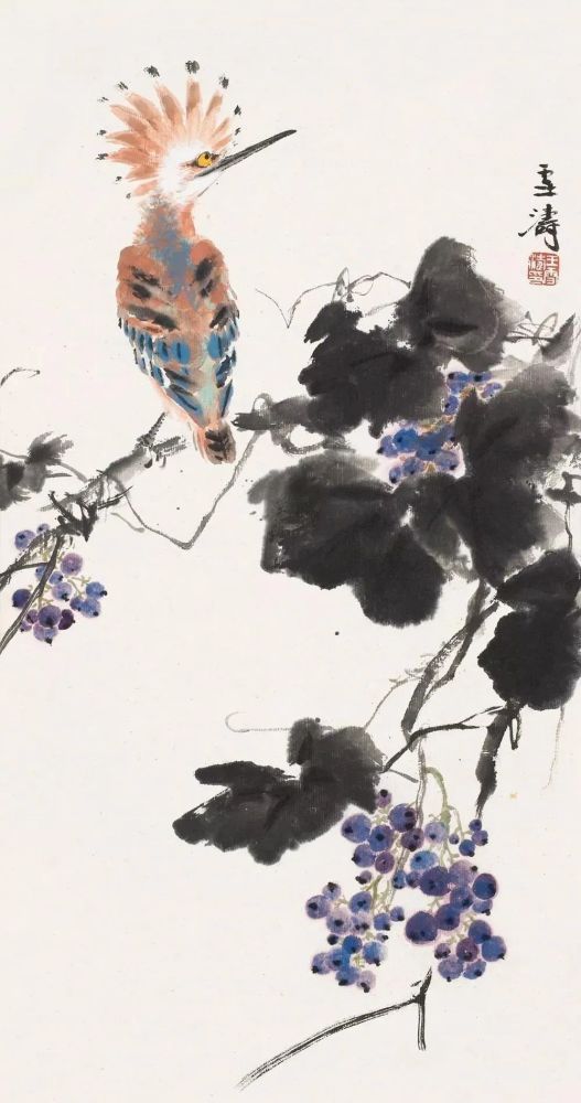 王雪涛画葡萄，令人垂涎 名人名家 第13张