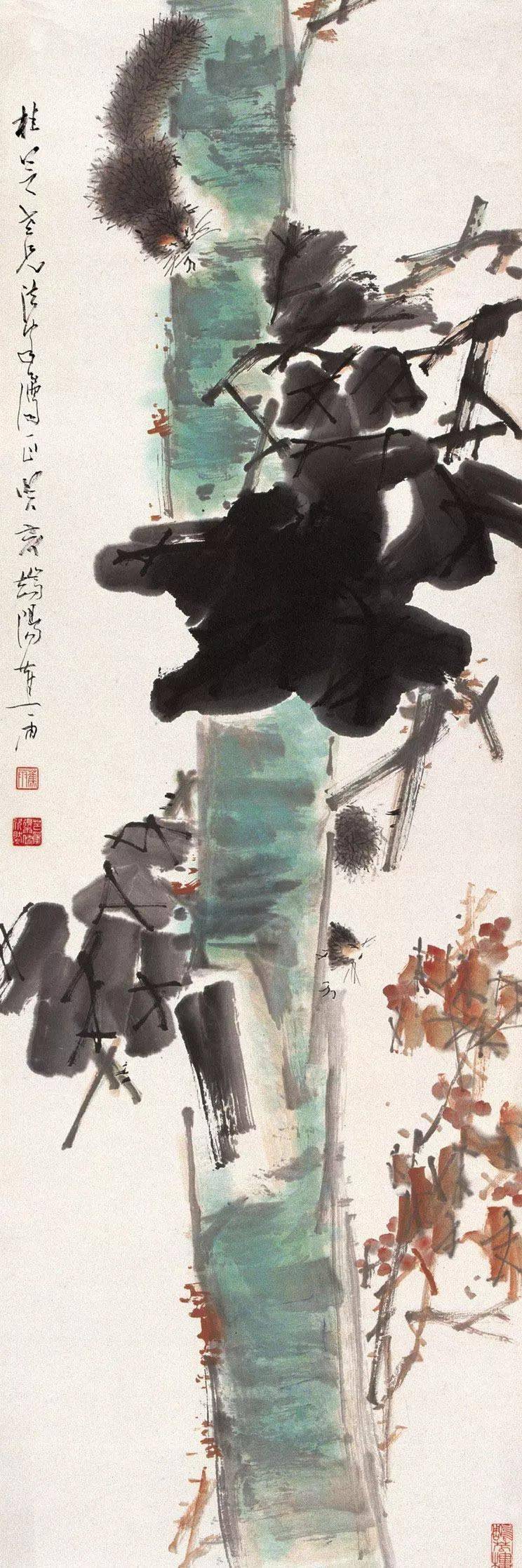 蕉雨：江寒汀大弟子，模仿虚谷出神入化 名人名家 第22张