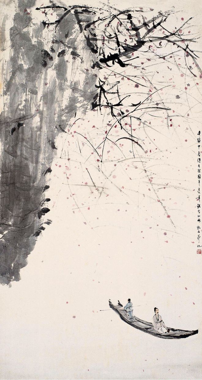傅抱石——独创水景、雨景和抱石皴画法，山水画革新的又一巅峰 名人名家 第16张