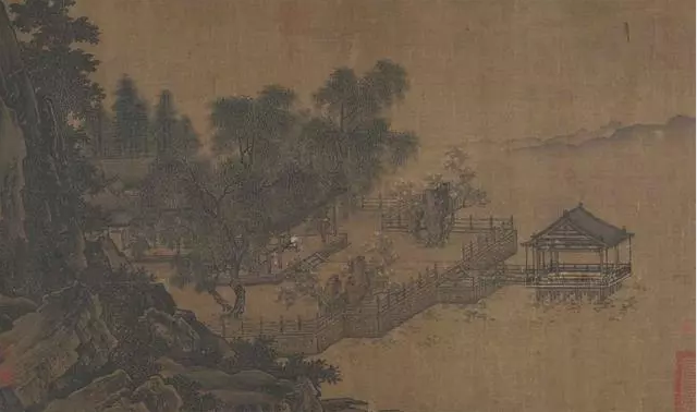 宋代｜刘松年《四景山水图卷》 —— 北京故博藏 名人名家 第3张