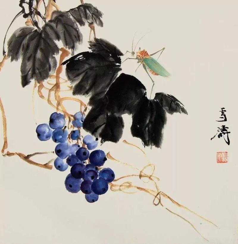 王雪涛画葡萄，令人垂涎 名人名家 第8张