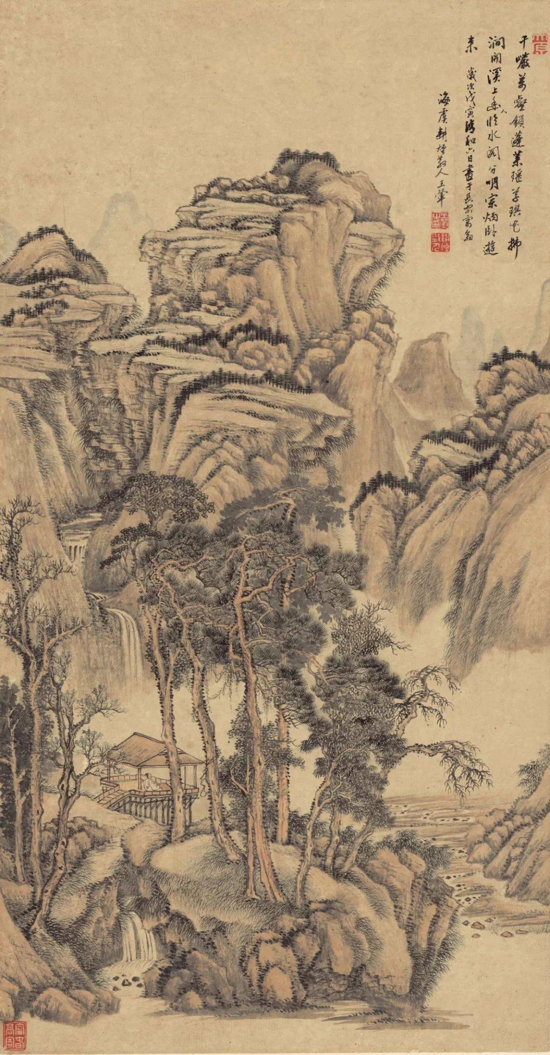 清代画家王翚高清山水画作品欣赏 名人名家 第6张
