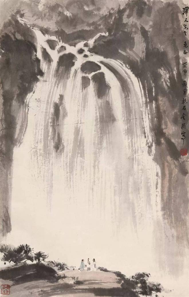 傅抱石——独创水景、雨景和抱石皴画法，山水画革新的又一巅峰 名人名家 第28张
