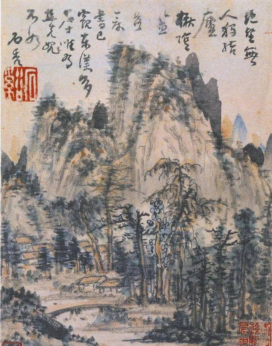 髡残论画：从来泼墨是抛空，唾落成花默默中 名人名家 第6张