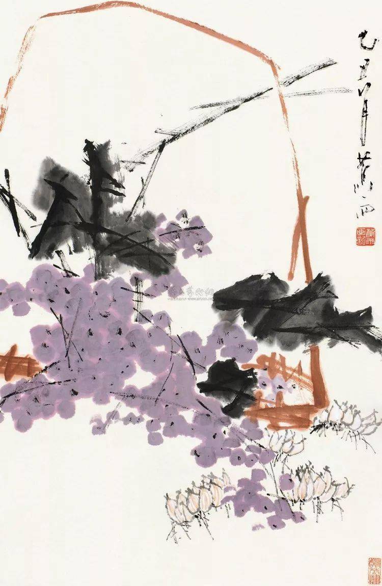 蕉雨：江寒汀大弟子，模仿虚谷出神入化 名人名家 第26张