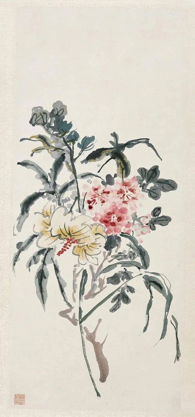 潘天寿：黄宾虹花鸟，有水流花放之妙 名人名家 第3张